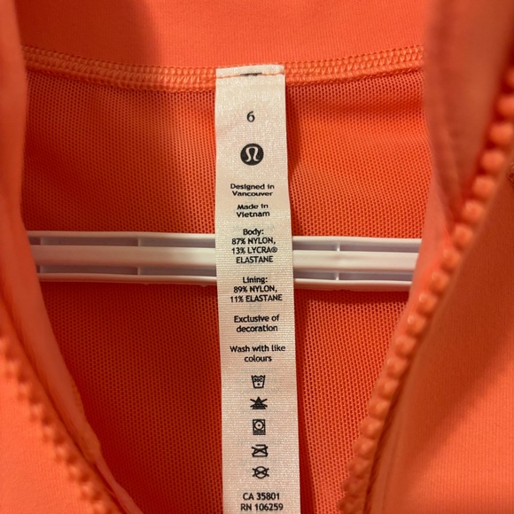 EUC Lululemon Define Jacket - Raspberry Cream Size 6 - Picture 5 of 5